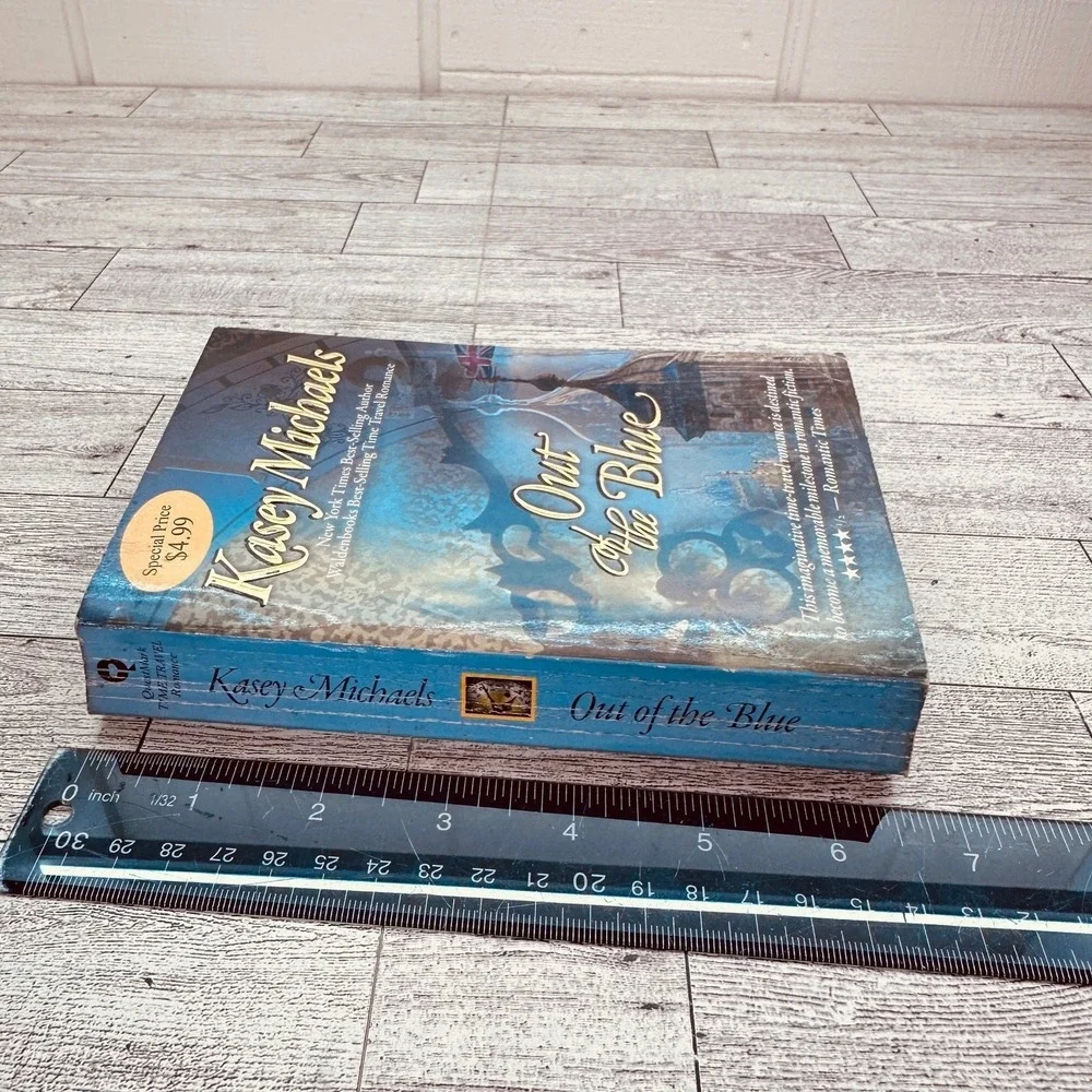 Out Of The Blue‎ by Kasey Michaels 1995 Paperback Regency Time Travel Romance